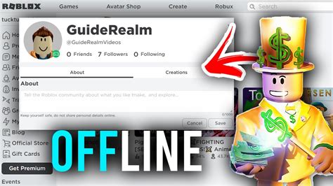 How to Appear Offline in Roblox .